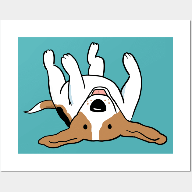 Care-Free Beagle | Cute Cartoon Dog Wall Art by Coffee Squirrel